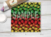420 Rainbow Rastafari Marijuana Adhesive Vinyl 1245